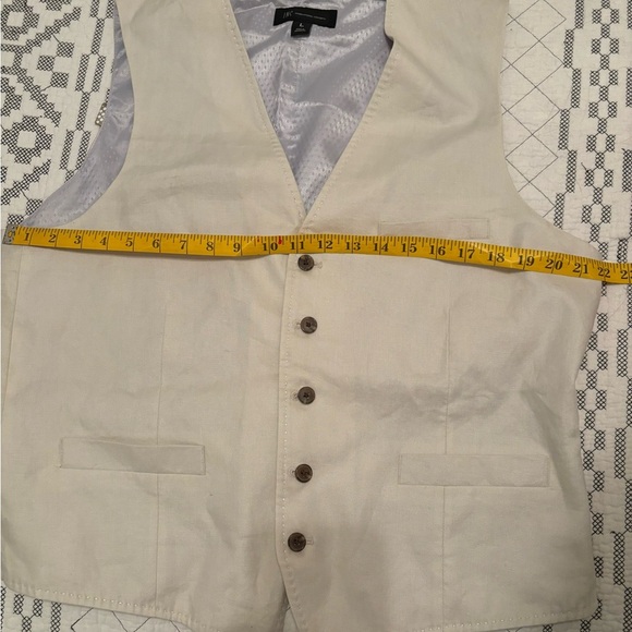 INC linen blend vest L - Picture 7 of 8